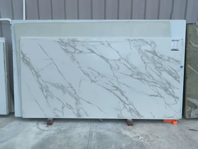 Calacatta Decor 01 · Porcelain · 2 cm · polish · 127" x 64"